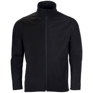 SOLS Mens Race Full Zip Water Repellent Softshell Jacket / Black